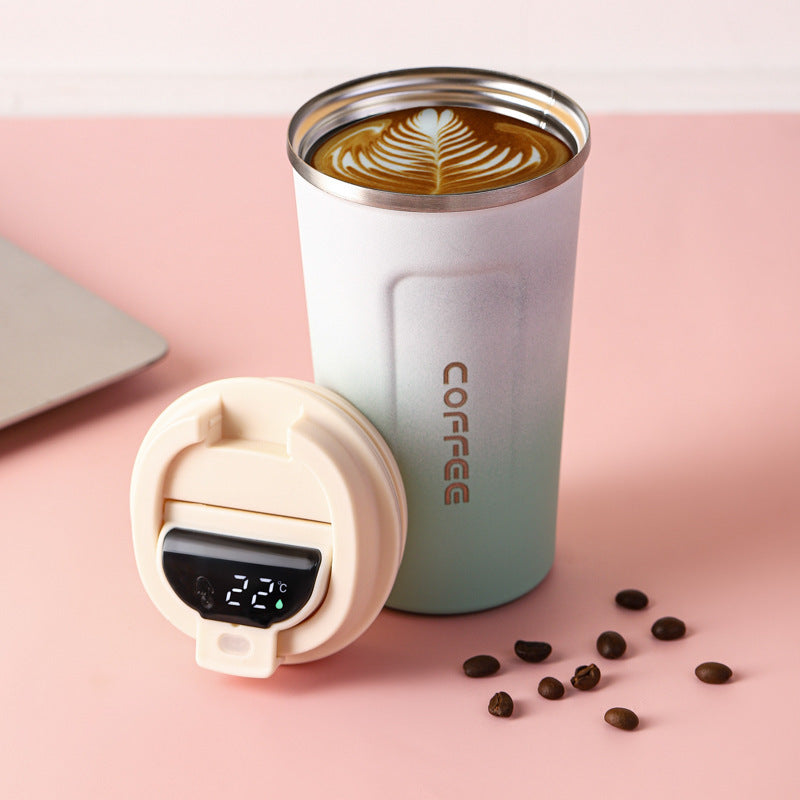 Smart display temperature coffee