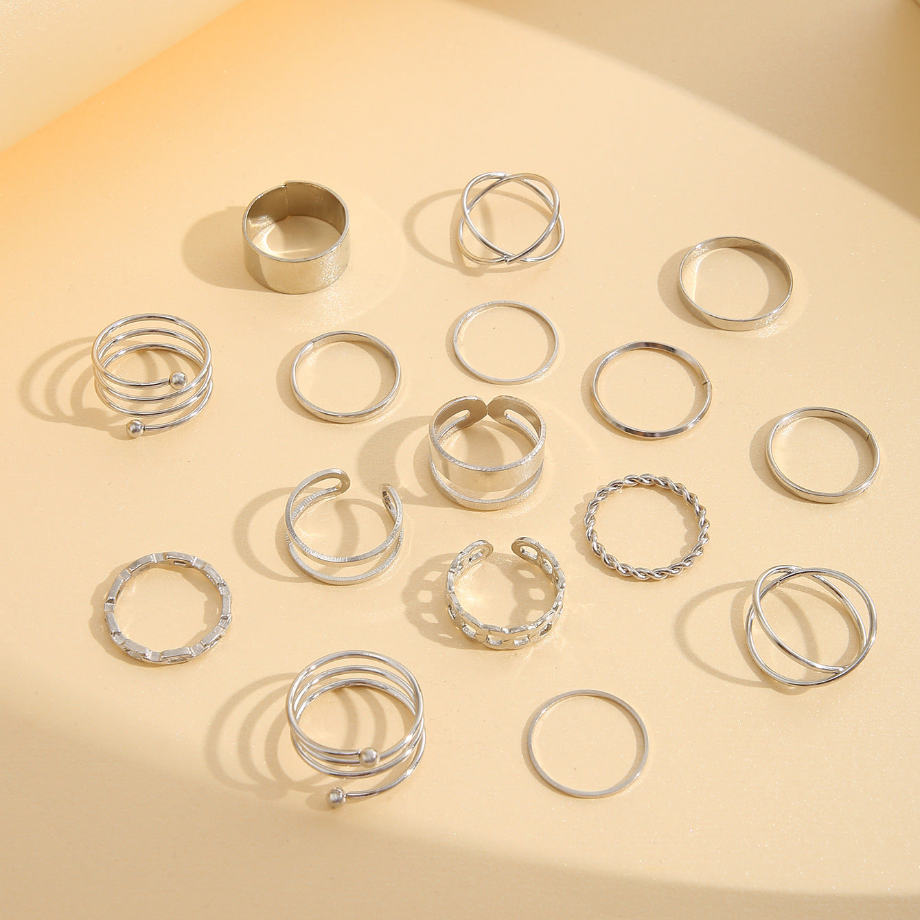 Retro Alloy 6-Piece Ring Set