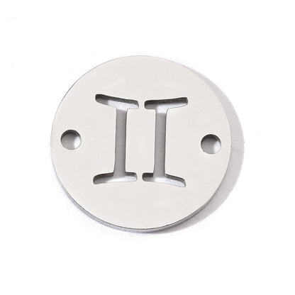 20 pcs/pack of hot-selling twelve constellation titanium steel pendants