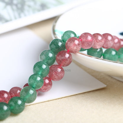 Strawberry crystal loose beads DIY beads