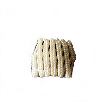Pearl headband summer foldable
