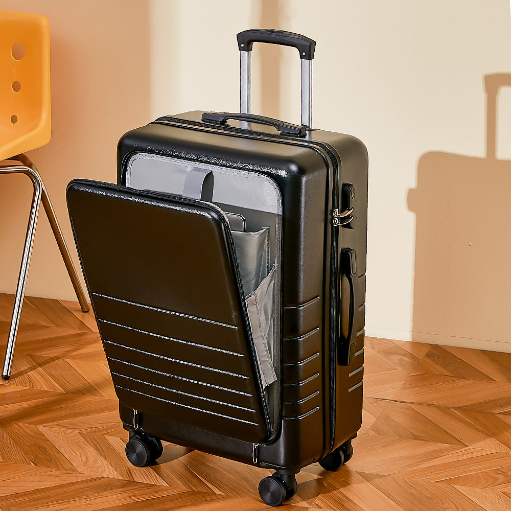 Front open suitcase for men and women