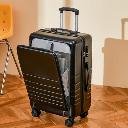 Front open suitcase for men and women