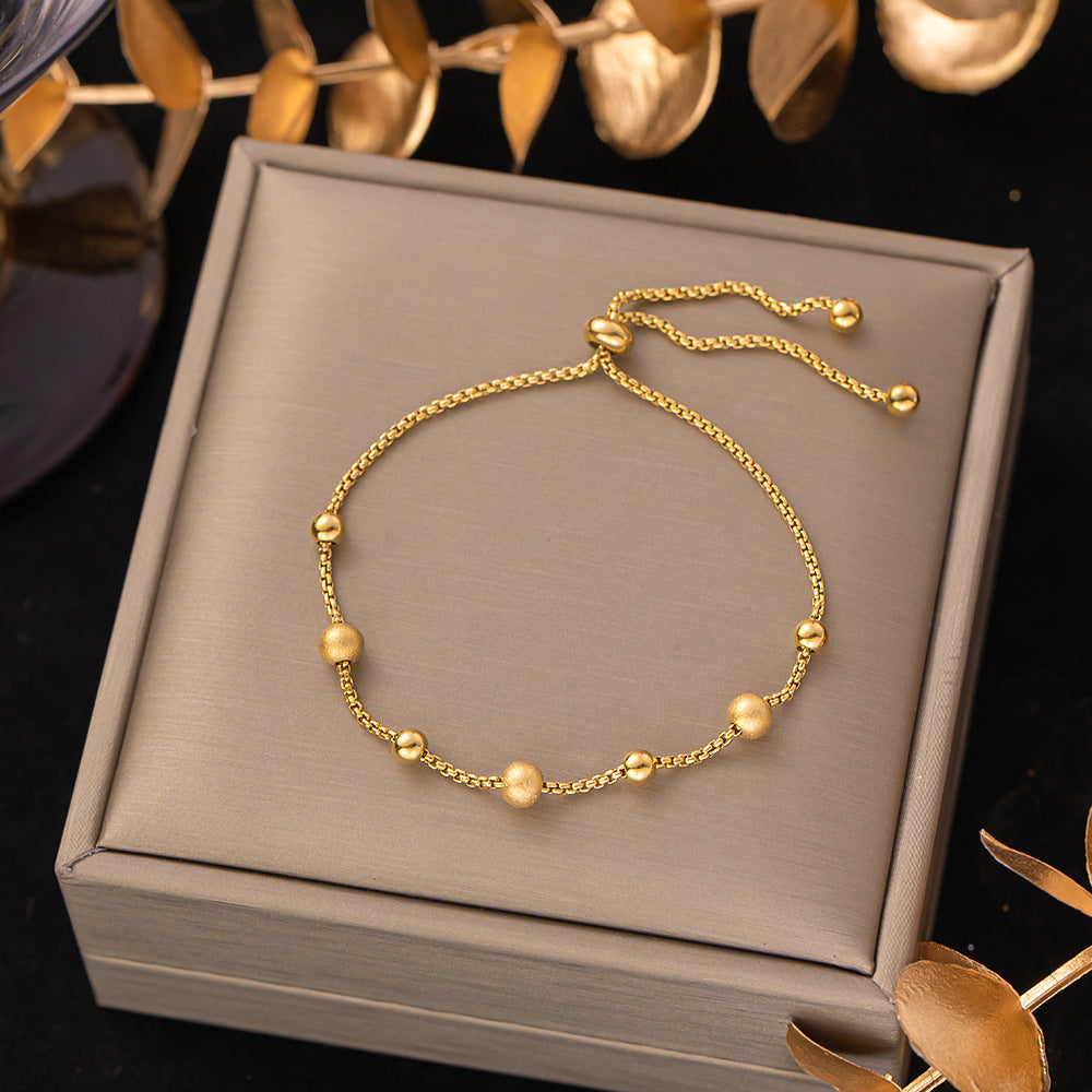 The new titanium steel bracelet is versatile for women