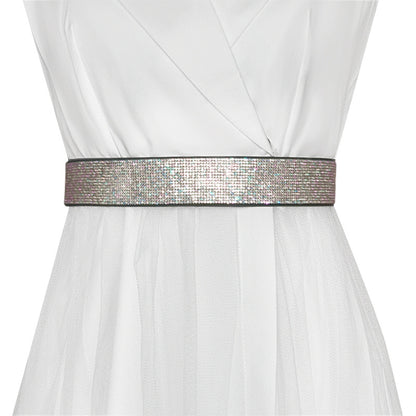 hot  sale Handmade rhinestone inlaid elastic waist seal