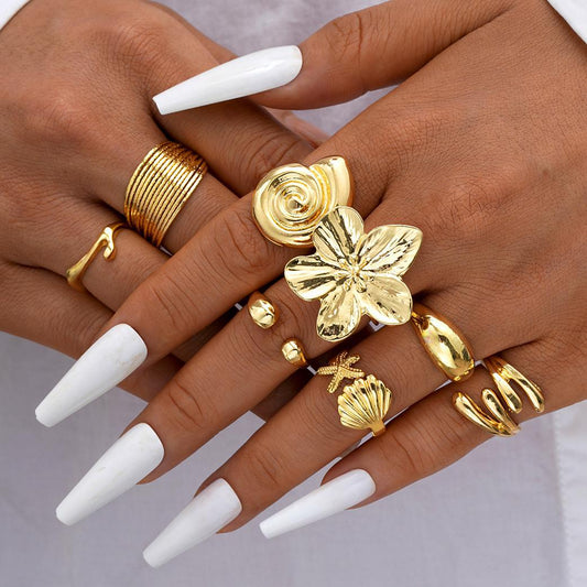 Brushed Multi-Layer Punk Ring