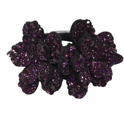 Pinza para el pelo con forma de pico de pato y diamantes de imitación 