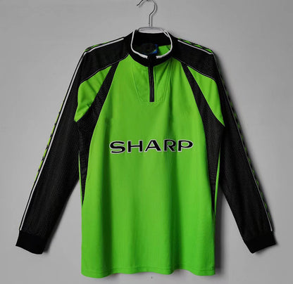 98-99 Man United Retro 1 Schmeichel Treble Long Sleeve Goalkeeper Jersey