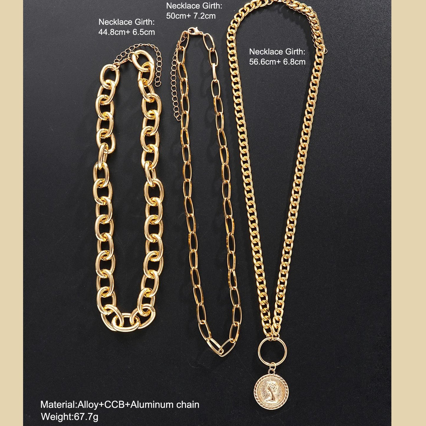 Multi-Layer Cuban Chain Necklace
