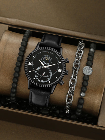 Creative Alloy Watch Sports Bracelet Set
