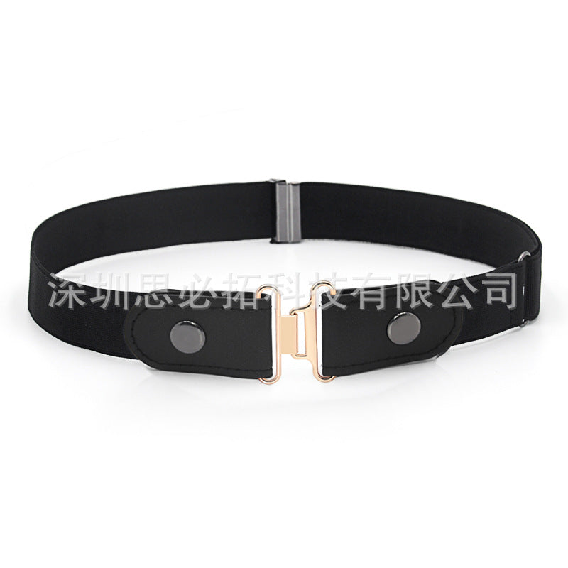 Braided leather button belt