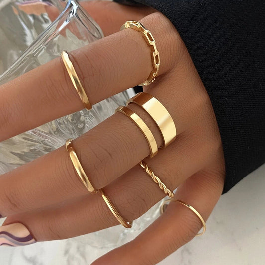 Ring set 7 pieces rings