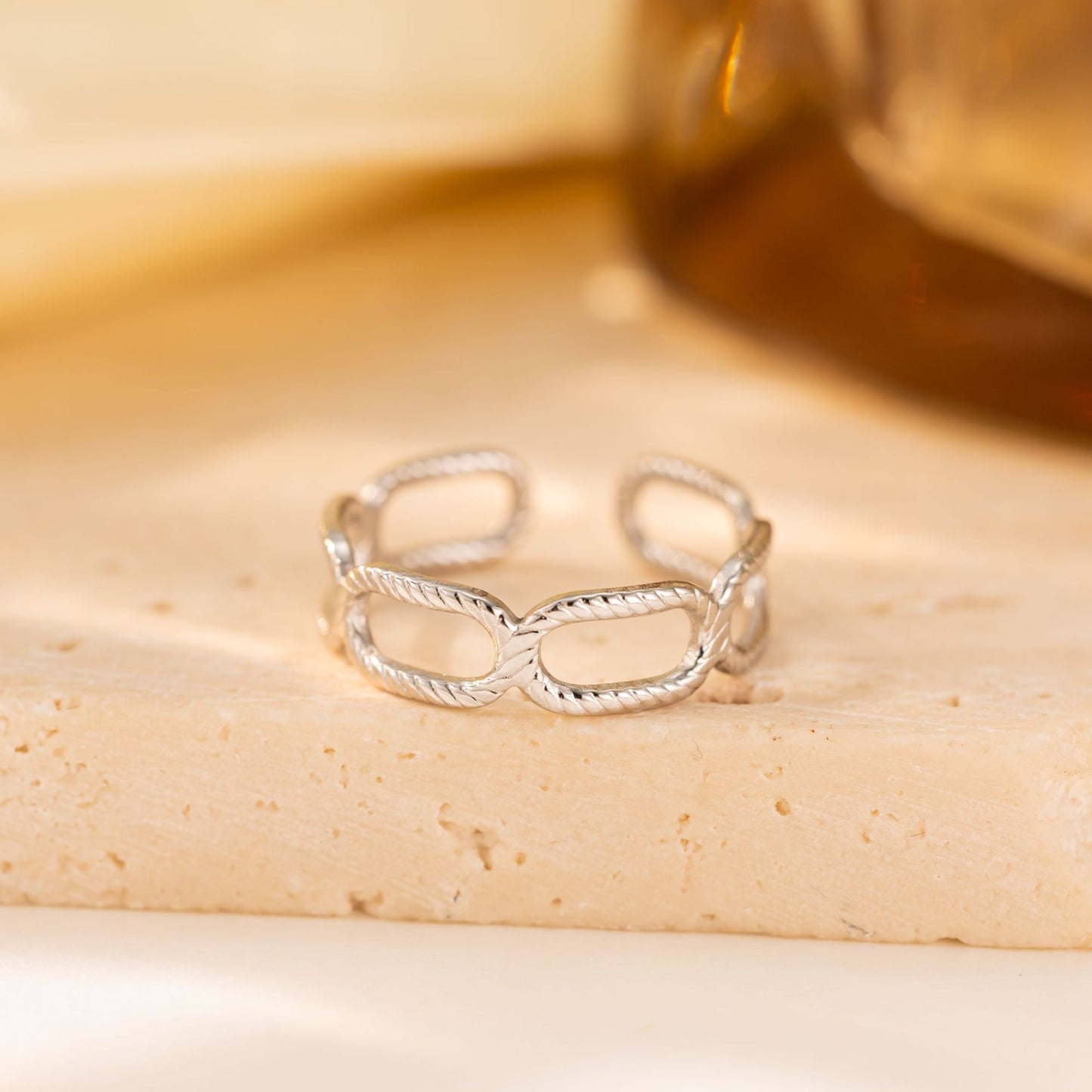 18K Gold Hollow Titanium Steel Ring