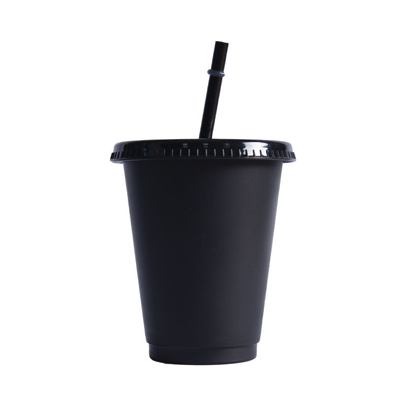 Temperature-sensitive plastic PP cold water color-changing straw cup