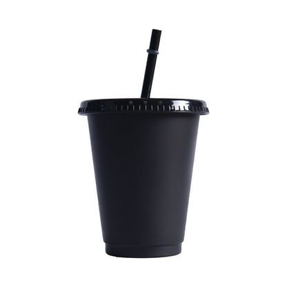Temperature-sensitive plastic PP cold water color-changing straw cup