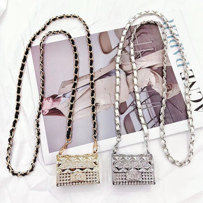 Stylish mini chain rhombus bag