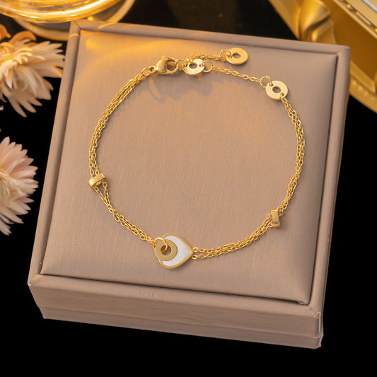 Women's 18K Gold-Plated Titanium Steel Love Bracelet