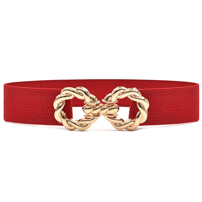 Elastic belt women's wide waist seal simple wholesale