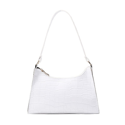 Crocodile pattern versatile shoulder bag