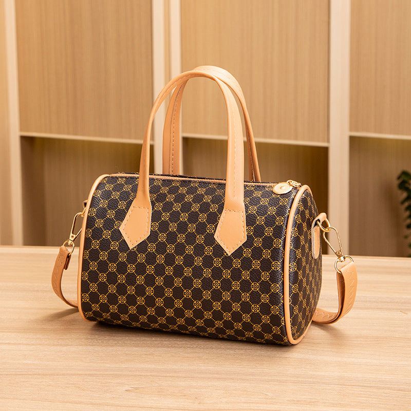 Vintage Contrast Printed Tote Bag