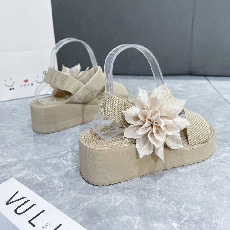 sponge cake butterfly sandals
