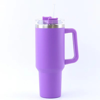 Botella para coche de 40 oz con asa, acero inoxidable 304, resistente al frío 