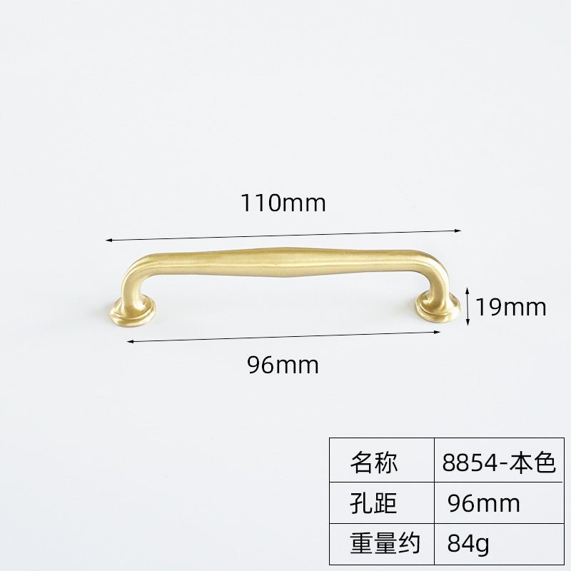 Gold single hole copper handle