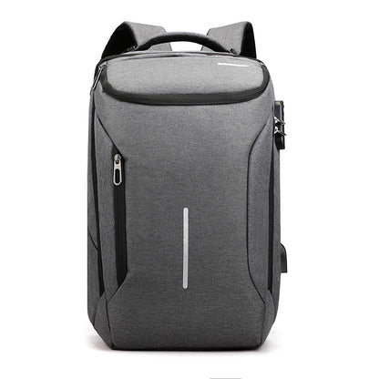 Travel computer schoolbag with combination lock