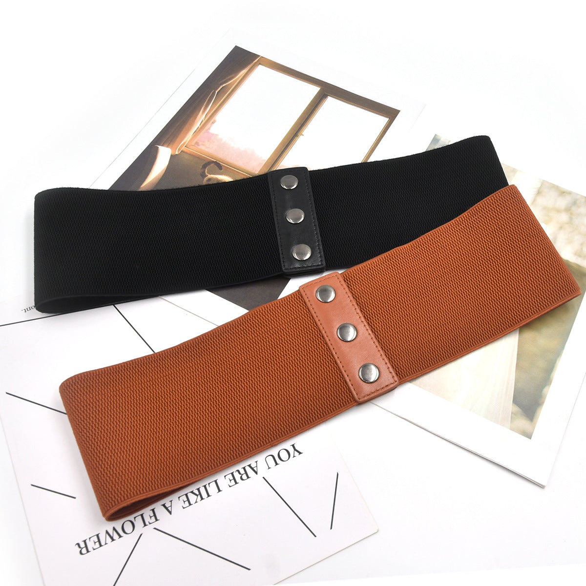 Elastic elastic belt women's new model