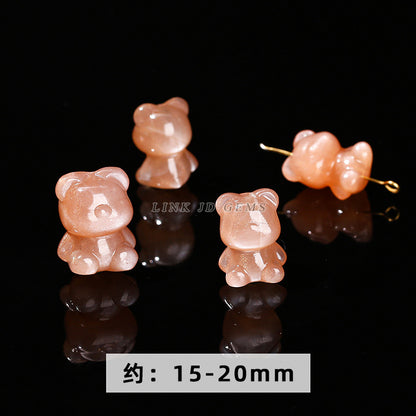 Orange moonstone carving sunstone