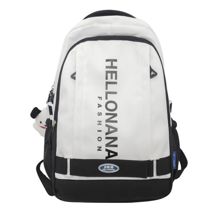 Couple leisure travel backpack