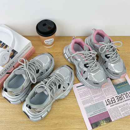Summer women's mesh breathable thin sports shoes