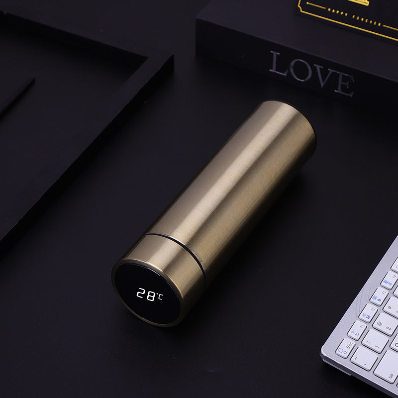 Stainless steel LED intelligent temperature display cup