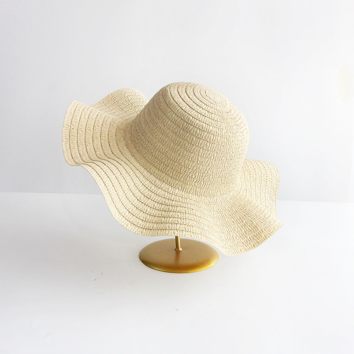Bulk DIY Flat-Brim Straw Hat Summer