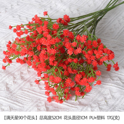 Burgundy themed artificial flowers