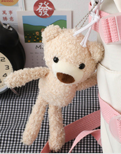 Casual tooling style double shoulder schoolbag