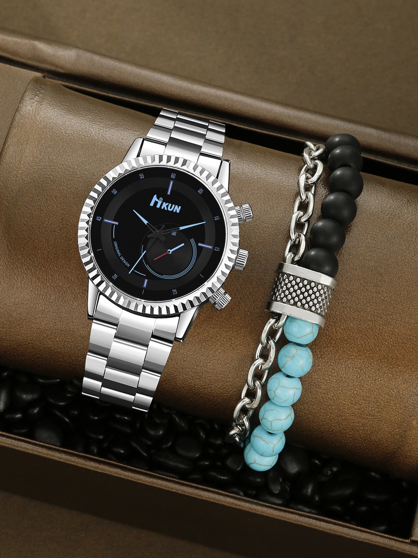 Watch Creative Personality Alloy Bracelet Set