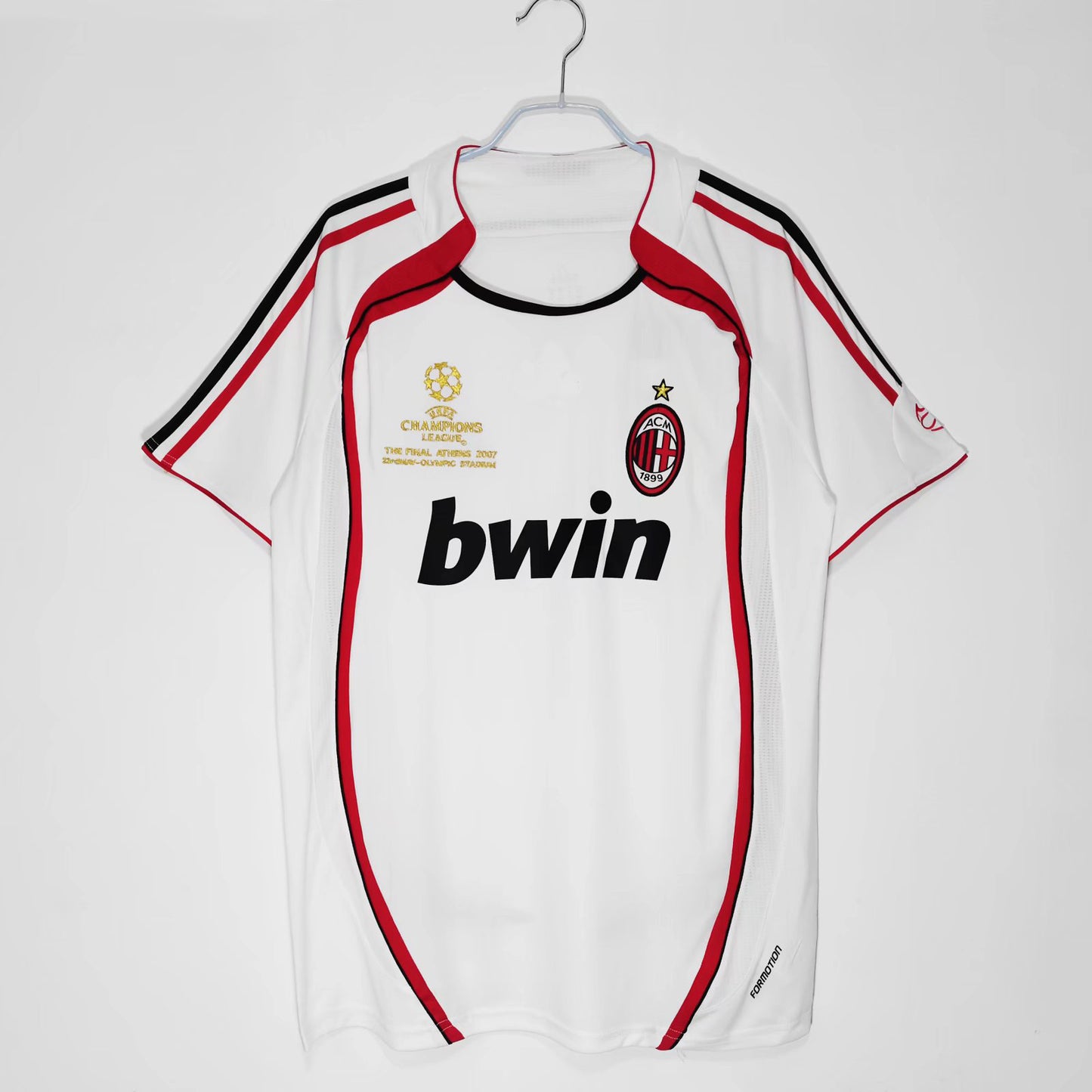 06-07 AC Milan Retro Kak¨¢ Gattuso Maldini Inzaghi Pirlo Manga Corta Larga 