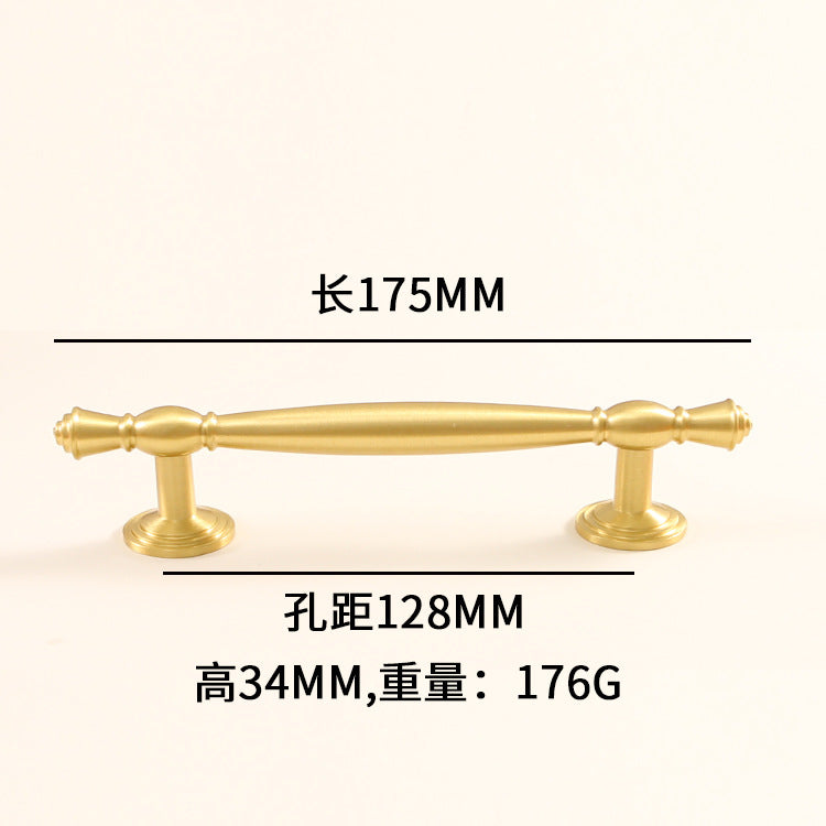 Gold American Copper Door Handle