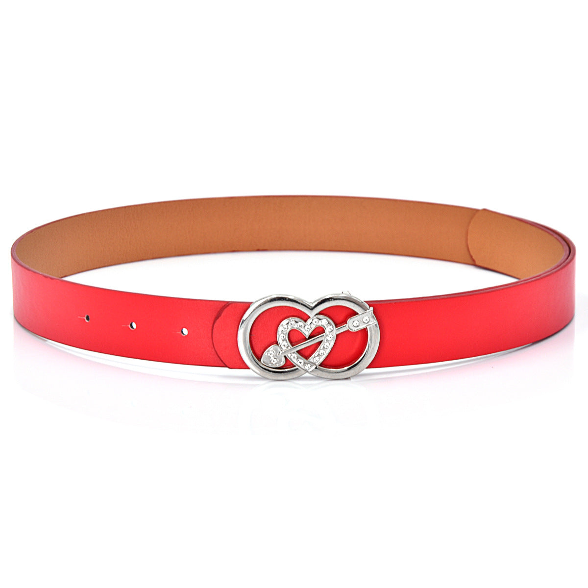 Elastic waist bright red belt