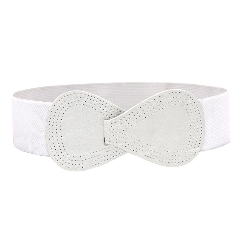 Bow elastic belt ladies