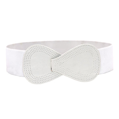 Bow elastic belt ladies