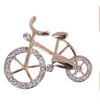 Crystal Vintage Bicycle Bicycle Corsage