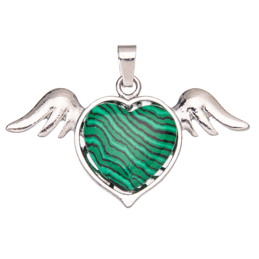 asas naturais de cristal amor pingente de cristal 