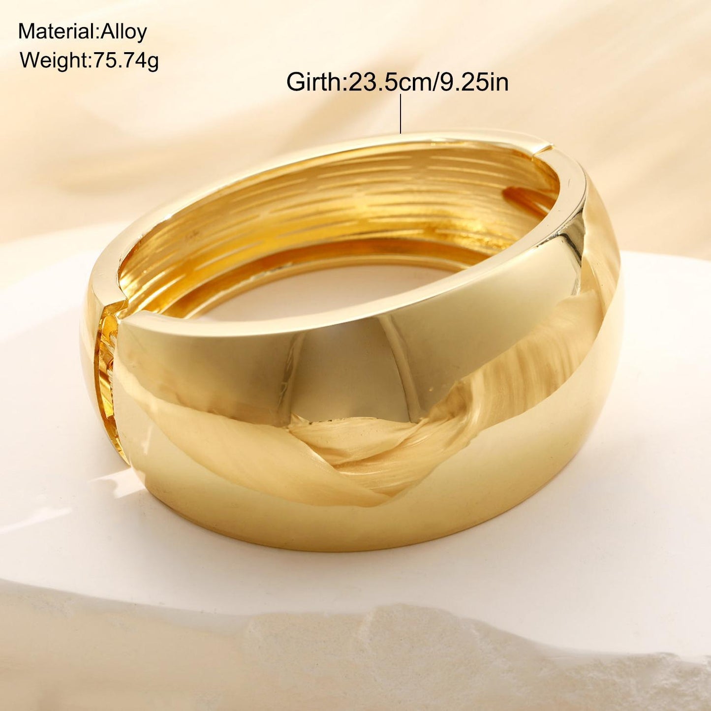 Wide-Edge Mirror Bracelet