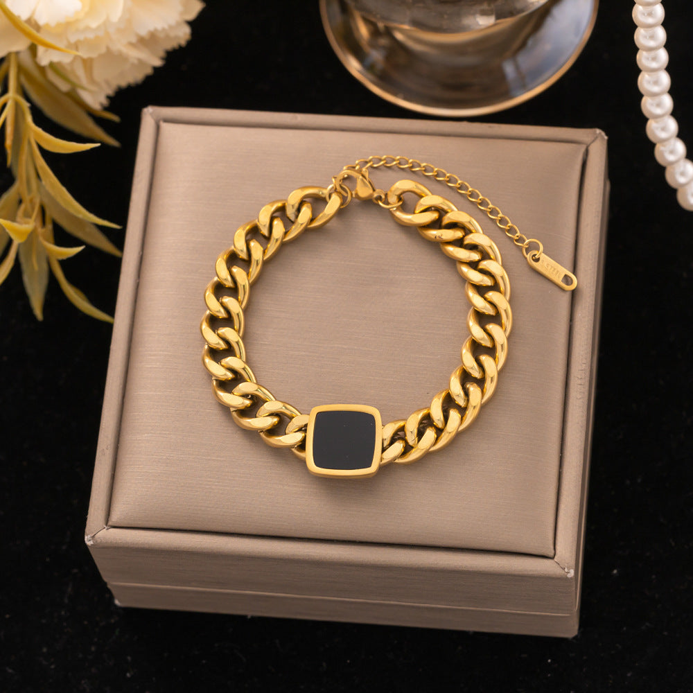 18K Gold Titanium Steel Bracelet