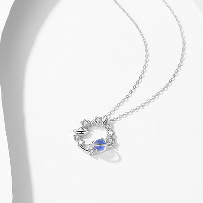 Fashion silver titanium steel necklace