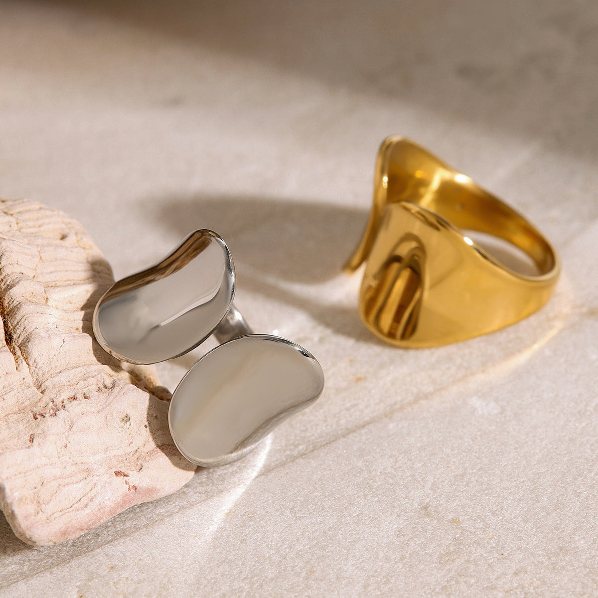 Open polished ring