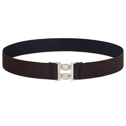 Elastic belt female black