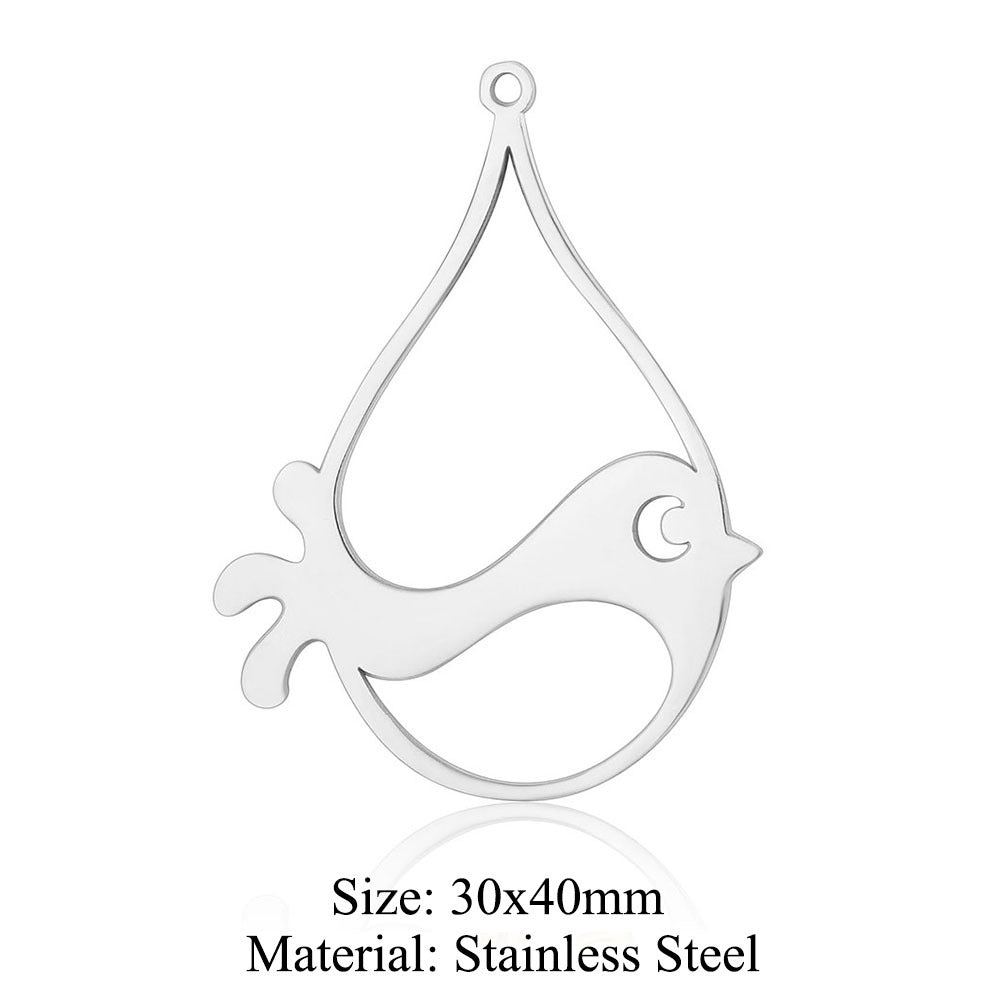 5 pcs/bag wings butterfly titanium steel pendant moth DIY